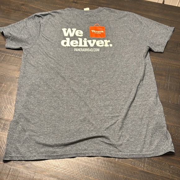 BUNDLE OF 3 Panera Bread Gray Short Sleeve Gildan Unisex T-Shirts Large LIKE NEW - Picture 4 of 9
